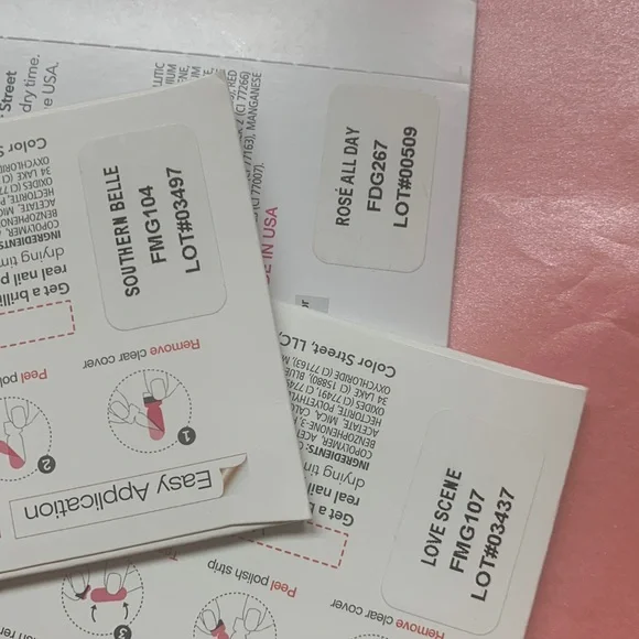 NWT Color Street 🦄 SOUTHERN BELLE, LOVE SCENE & ROSE ALL DAY new in … - Picture 8 of 8